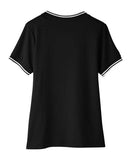 Devon & Jones Women's CrownLux Performance® Plaited Tipped V-Neck Shirt DG20CW