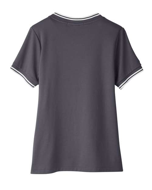 Devon & Jones Women's CrownLux Performance® Plaited Tipped V-Neck Shirt DG20CW