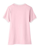 Devon & Jones Women's CrownLux Performance® Plaited Tipped V-Neck Shirt DG20CW