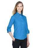 Devon & Jones Women's Perfect Fit™ Three-Quarter Sleeve Stretch Poplin Dress Shirt DP625W