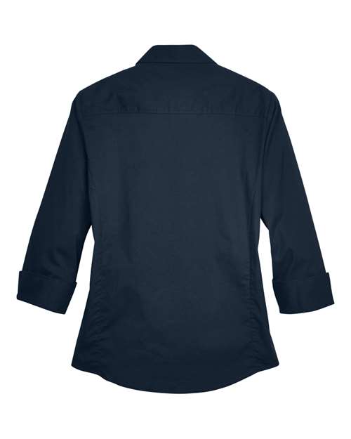 Devon & Jones Women's Perfect Fit™ Three-Quarter Sleeve Stretch Poplin Dress Shirt DP625W