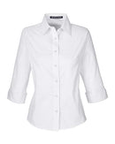 Devon & Jones Women's Perfect Fit™ Three-Quarter Sleeve Stretch Poplin Dress Shirt DP625W