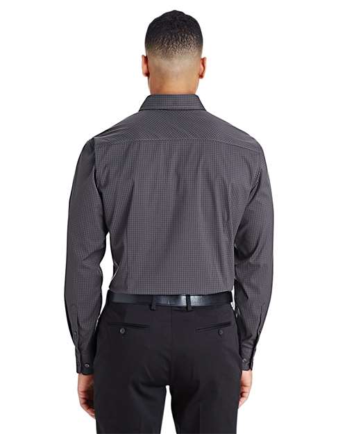 Devon & Jones CrownLux Performance® Tonal Mini Check Woven Dress Shirt DG535