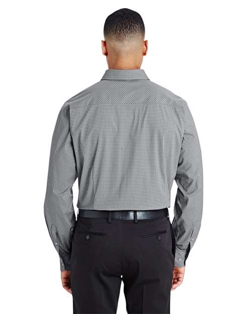 Devon & Jones CrownLux Performance® Tonal Mini Check Woven Dress Shirt DG535