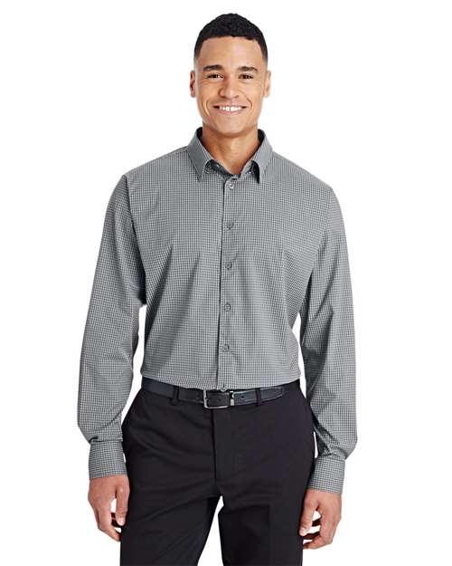 Devon & Jones CrownLux Performance® Tonal Mini Check Woven Dress Shirt DG535