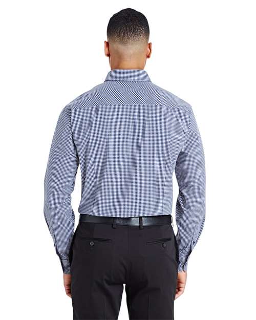Devon & Jones CrownLux Performance® Tonal Mini Check Woven Dress Shirt DG535
