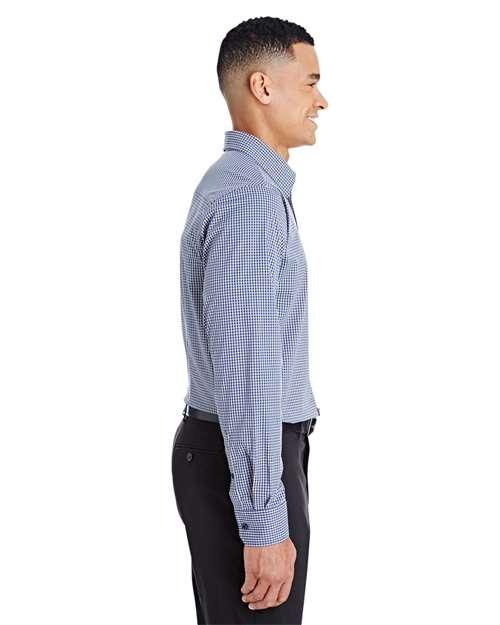 Devon & Jones CrownLux Performance® Tonal Mini Check Woven Dress Shirt DG535