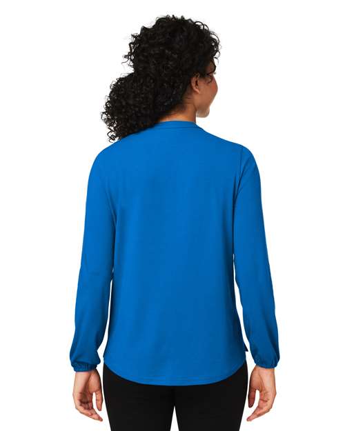 Devon & Jones Women's Raleigh Half-Placket Knit Top DP122W