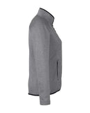 CORE365 Women's Venture Heathered Stripe Full-Zip CE72W