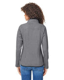 CORE365 Women's Venture Heathered Stripe Full-Zip CE72W