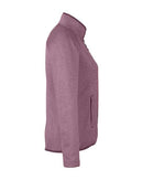 CORE365 Women's Venture Heathered Stripe Full-Zip CE72W