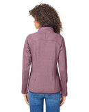CORE365 Women's Venture Heathered Stripe Full-Zip CE72W