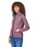 CORE365 Women's Venture Heathered Stripe Full-Zip CE72W