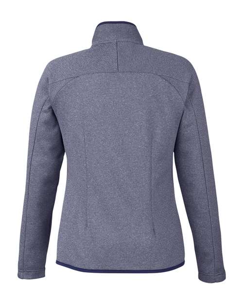 CORE365 Women's Venture Heathered Stripe Full-Zip CE72W