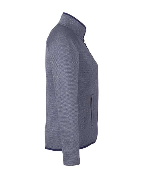CORE365 Women's Venture Heathered Stripe Full-Zip CE72W