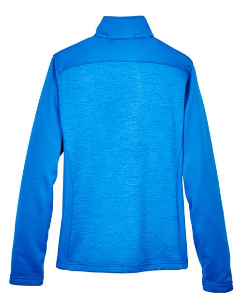 Devon & Jones Women's Newbury Colorblock Mélange Fleece Full-Zip Jacket DG796W