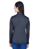 Devon & Jones Women's Newbury Colorblock Mélange Fleece Full-Zip Jacket DG796W