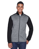 Devon & Jones Newbury Colorblock Mélange Fleece Full-Zip jacket DG796