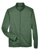 Devon & Jones Newbury Colorblock Mélange Fleece Full-Zip jacket DG796