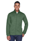 Devon & Jones Newbury Colorblock Mélange Fleece Full-Zip jacket DG796