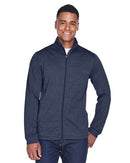 Devon & Jones Newbury Colorblock Mélange Fleece Full-Zip jacket DG796