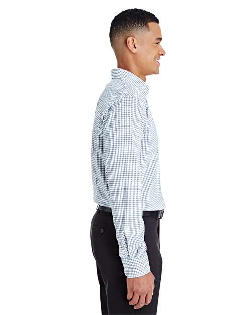 Devon & Jones CrownLux Performance® Micro Windowpane Woven Dress Shirt DG540