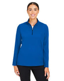 Devon & Jones Women's CrownLux Performance® Windsor Welded Quarter-Zip Pullover DG410W
