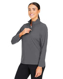 Devon & Jones Women's CrownLux Performance® Windsor Welded Quarter-Zip Pullover DG410W