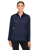 Devon & Jones Women's CrownLux Performance® Windsor Welded Quarter-Zip Pullover DG410W