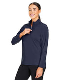 Devon & Jones Women's CrownLux Performance® Windsor Welded Quarter-Zip Pullover DG410W