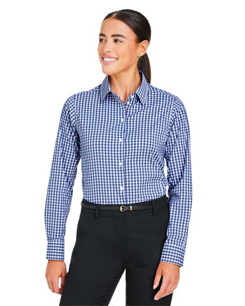 Devon & Jones Women's CrownLux Performance® Gingham Dress Shirt DG536W