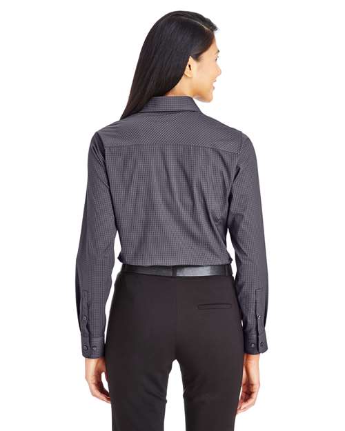 Devon & Jones Women's CrownLux Performance® Tonal Mini Check Woven Dress Shirt DG535W