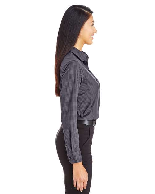 Devon & Jones Women's CrownLux Performance® Tonal Mini Check Woven Dress Shirt DG535W