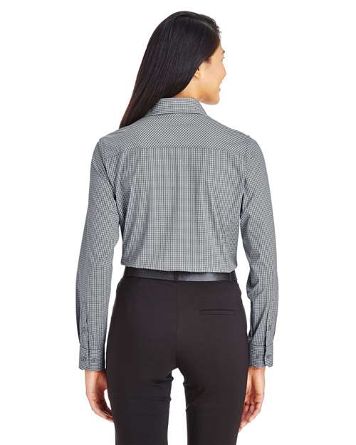 Devon & Jones Women's CrownLux Performance® Tonal Mini Check Woven Dress Shirt DG535W