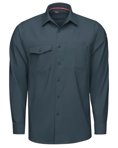 Red Kap Cooling Long Sleeve Work Shirt - Tall Sizes TSM4T