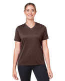 Team 365 Women's Zone Performance Mesh T-Shirt TT15W - Sport Dark Brown
