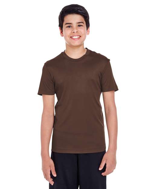 Team 365 Youth Zone Performance T-Shirt TT11Y - Sport Dark Brown