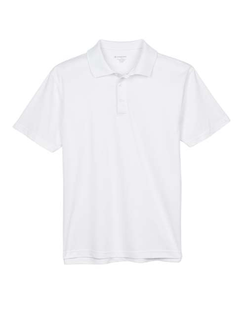 Harriton Polyester Jersey Polo M315 - White