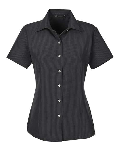 Harriton Women's Barbados Textured Camp Shirt M560W