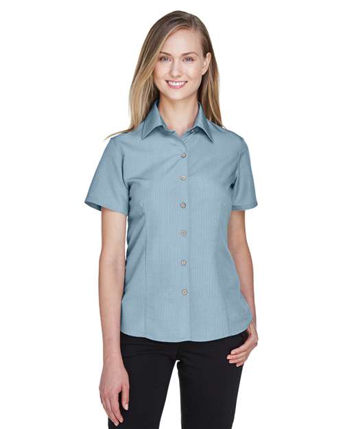 Harriton Women's Barbados Textured Camp Shirt M560W