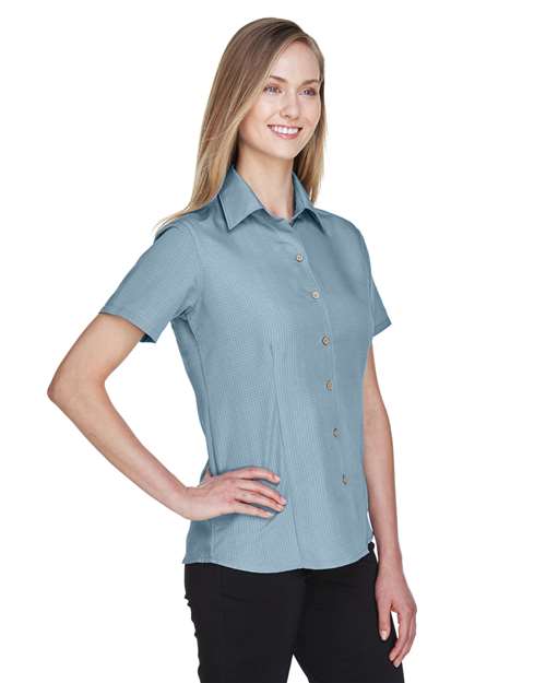 Harriton Women's Barbados Textured Camp Shirt M560W