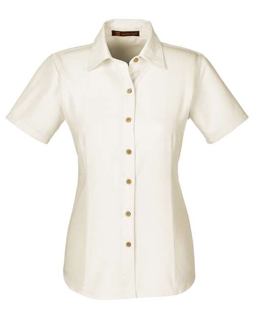 Harriton Women's Barbados Textured Camp Shirt M560W