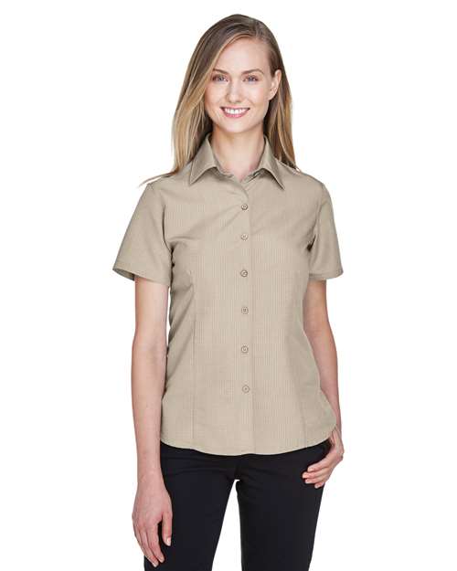 Harriton Women's Barbados Textured Camp Shirt M560W