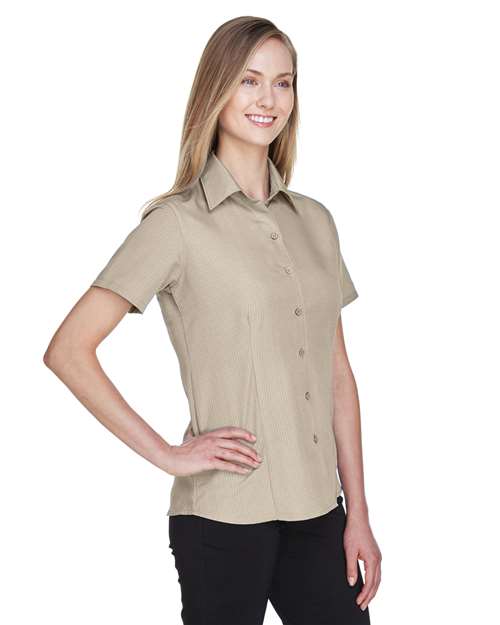 Harriton Women's Barbados Textured Camp Shirt M560W
