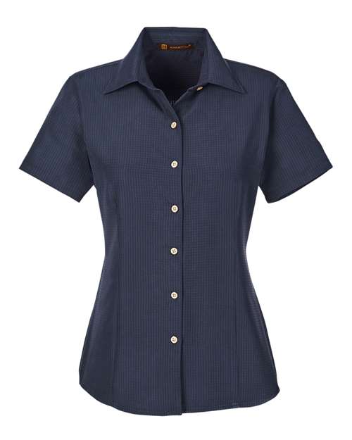 Harriton Women's Barbados Textured Camp Shirt M560W