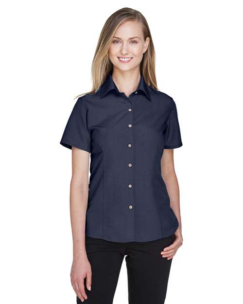 Harriton Women's Barbados Textured Camp Shirt M560W