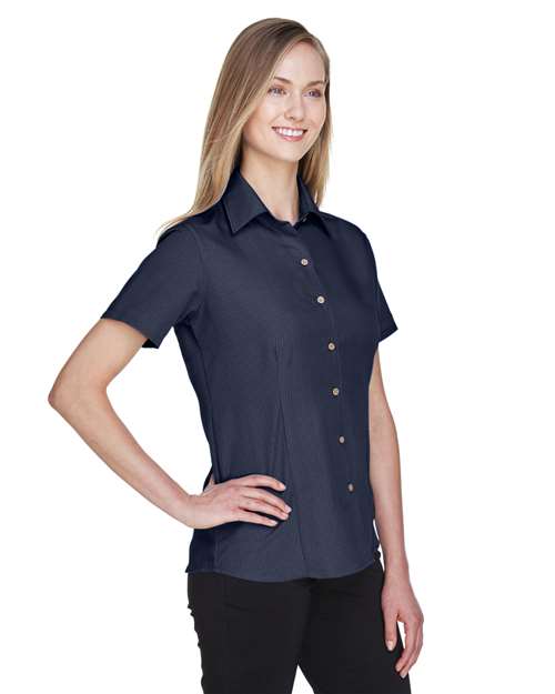 Harriton Women's Barbados Textured Camp Shirt M560W
