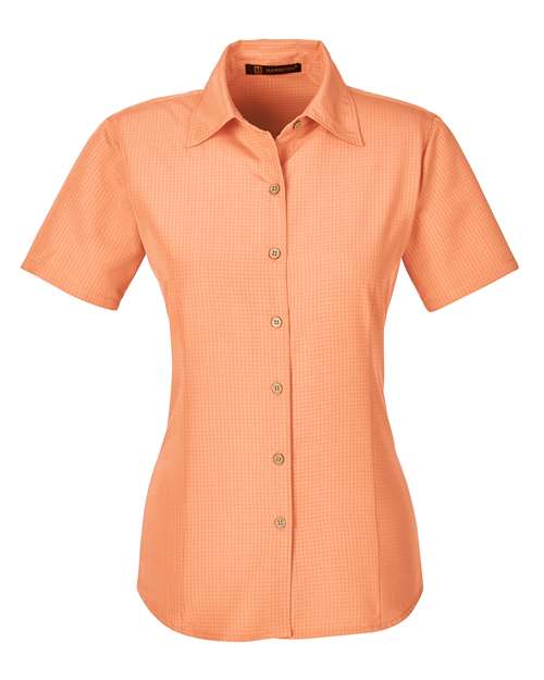 Harriton Women's Barbados Textured Camp Shirt M560W
