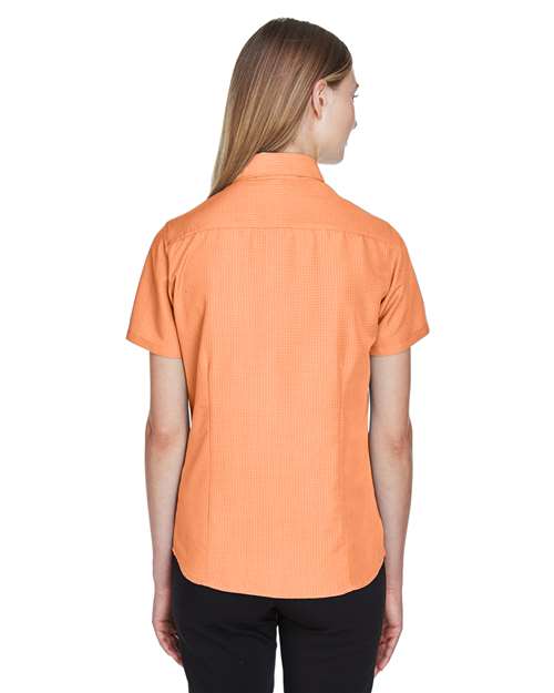 Harriton Women's Barbados Textured Camp Shirt M560W