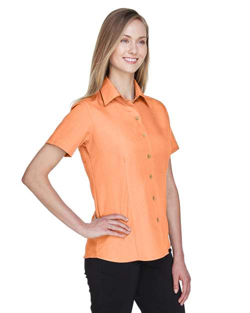 Harriton Women's Barbados Textured Camp Shirt M560W